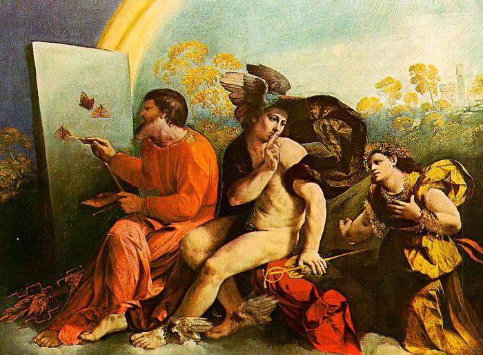 Dosso Dossi Jupiter, Mercury and Virtue Sweden oil painting art